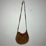 Lucky Brand Vintage woven leather crossbody bag small/med size Photo 1