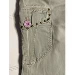 Donna Karan DKNY Jeans Army Green Studded Cargo Pants size 6 Photo 2