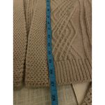 PINCH Oatmeal Cable Knit Belted Cardigan S/M NWT Cozy Chunky Winter Sweater Photo 12