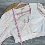 Urban Outfitters  alanis‎ puff sleeve blouse pale pink Photo 3