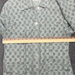 Vintage Sisley Blazer Jacket Celery Green Textured Size Medium Photo 3