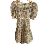 Danielle Bernstein  mesh floral mini dress Photo 1