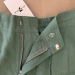 7 For All Mankind Linen Blend Wide Leg Cargo Pants Photo 6