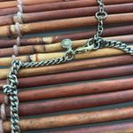 J.Crew  Gold and Orange Necklace with Intricate Design Photo 3