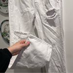 Pistola Cassie Super High Rise White Straight Leg Jeans Distressed Photo 4