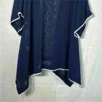 Lands' End  *SMALL 6-8* Navy Blue Beach Swim Cover-Up/Tunic With Embroidery Photo 7