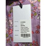 Unique Vintage Purple Floral Prairie Dress Sleeveless Ruffle XL/14 Photo 3