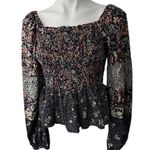 Angie Square Neck Boho Peasant Blouse Photo 2