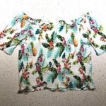 Forever 21 Floral Off The Shoulder Blouse Photo 0