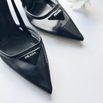 Prada  Women’s Mesh Slingback Pump Heels Black Nero Size 6 Photo 9