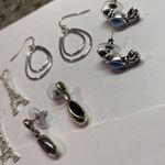 Lot Of 4 Costume Jewelry Pierced Earrings Mostly Dangle Mix Photo 7