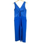 Banana Republic Dressy Blue Jumpsuit Peek‑Back Twist Detail Wide Leg Size 2 Photo 1