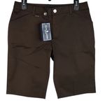 Ralph Lauren Golf Bermuda Athletic Shorts Brown Bird Classic Women's Size 4 NWT Photo 1