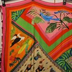 Farm Rio ππ Summer Scarf Sarong Swimsuit Cover Up ~ Multi-Color Tropical Print Photo 1