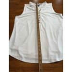 White House | Black Market Sleeveless Top Medium Ruffled Tank Work Office Shirt Photo 3