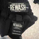 REWASH Black Cover Up Shorts Photo 1