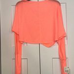 Free People Just Peachy Cropped Dolman Sleeve Top Coral XS Photo 0