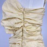 Farm Rio NWOT  Cotton Asymmetric Irregular Pleated Midi Dress Sz M Hollowed Waist Photo 7