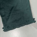 Rose + Olive  NWT Size 1X Dark Green Keyhole Ruffle Trim Peasant Blouse Top Photo 4