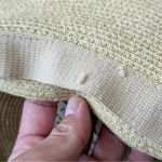 ERIC JAVITS Hampton Sun Hat Squishee Straw Packable Wide Brim Natural Gold Blue Tan Photo 8