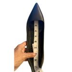 Max Mara Women's Black Pree Kitten Heel Leather Pumps Size 37.5 NWOT/box Photo 11