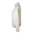 Ann Taylor  100% Italian Merino Wool Mock Turtleneck Sweater Size L Cream Preppy Photo 3