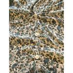 Soft Surroundings  Top Women Size‎ Medium Pullover Tunic Henley Floral Roll Tab Photo 3