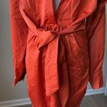 ASOS In The Style Knot Front Satin Shirt Dress Photo 4