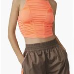 FP Movement Shirr Enough Tank in Neon Coral Orange Size M Photo 0