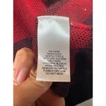 Designers Originals Womens Red Black Buffalo Plaid Kimono Holiday Cardigan XL Photo 5