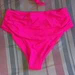 Zaful NWT Two Piece Snap Button Bathing Suit Hot Pink Size XL Photo 2