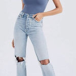 Abercrombie & Fitch  Distressed The Dad High Rise Jeans‎ in Blue Size 27 Photo 0