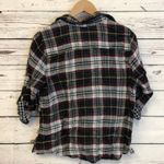 Skies Are Blue Stitch Fix  plaid roll up sleeve button pullover 100% cotton M Photo 2