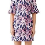 Lilly Pulitzer Fiesta Coral Reef AOP Sheath Dress Short Sleeve Beachy oversized Photo 0
