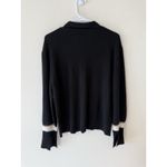 Design History  Stripe Long Sleeve Cashmere Polo- Size L Normcore Classic Photo 1