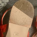 Max Mara  red reptile sandals classic designer luxury casual fall $800 Photo 3