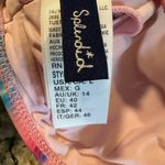 Splendid Twist Of Fate Bikini Top Size Large New NWT Pink Blue Knot front Photo 5