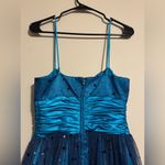 Morgan & Co EUC  Blue and Black Sequin Semi Formal Dress size 5/6 Photo 4