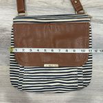 Relic  Fossil Canvas Faux Leather Medium Crossbody Purse Striped Shoulder Bag Photo 3