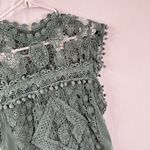 Tularosa  Clayton Tunic Dress in Hunter Green Mini Dress Sleeveless Photo 5