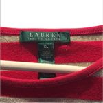 Ralph Lauren  Red and Gold Striped Top Size XL Photo 3