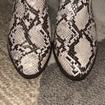 Style & Co Snake print Western style booties Women's Sz 7  White black grey Photo 7