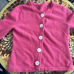 DUSTY ROSE ANGORA CARDIGAN Sweater Sz: M Pink Size M Photo 4