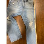 Seven7  Fashion Jeans Women 14 Distressed Light Wash Cropped Western Boho Fringe Photo 7