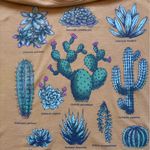 Fifth Sun Mustard Yellow Graphic Tee with Cactus Design Photo 3