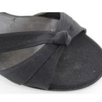 Van Eli Laban Womens Black Open Toe Slingbacks Heels Evening Shoes Sz 6.5 Narrow Photo 8