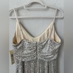Eliza J NWT  Champagne long Formal Sequin Dress size 12 Photo 7