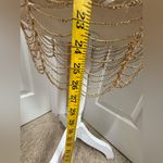 Vintage Gold Mesh Golden Beaded Overlay size L Size L Photo 6