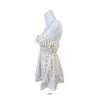 Lulus  JD4911L1‎ Darling Mindset White  Prairie Dress Floral Sleeveless MEDIUM Photo 2