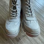 JustFab Gray Combat Boots Chunky Lug Sole Lace-Up Women’s 6.5 Ember Gorpcore Photo 4